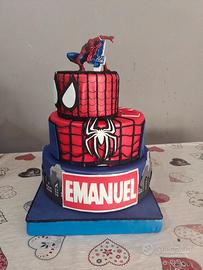 torta in polistirolo spiderman 