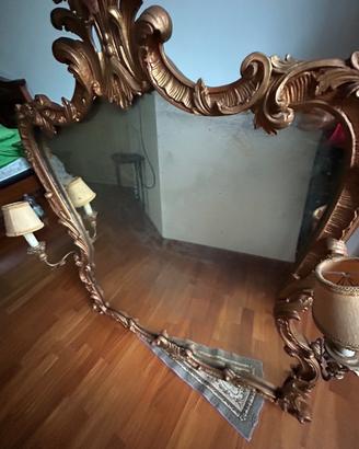 Specchio barocco cornice oro