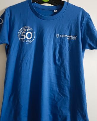t-shirt donna  blu, cinquantennale A109 "Leonardo 
