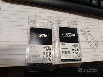 2x Ram 16gb (32) Crucial ddr4 3200 cl22 sodimm