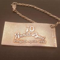 Ciondolo portachiavi Baci Perugina in Argento 925