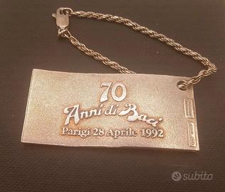 Ciondolo portachiavi Baci Perugina in Argento 925