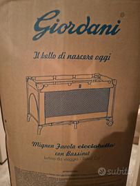 Lettino da viaggio Giordani Mignon – con bassinet