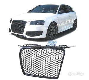 GRIGLIA AUDI A3 8P 05-08 LOOK RS3 NERO LUCIDO