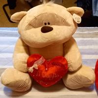 Peluche grande orso Fizzy Moon con cuore: Nuovo!