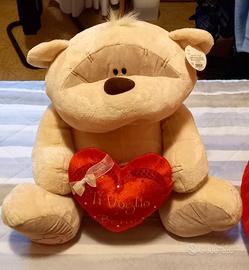 Peluche grande orso Fizzy Moon con cuore: Nuovo!