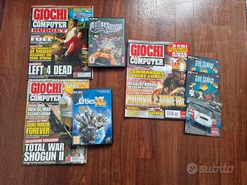 Lotto riviste con giochi PC gestionali