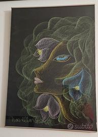 Originale quadro a gessetto Novella Parigini 