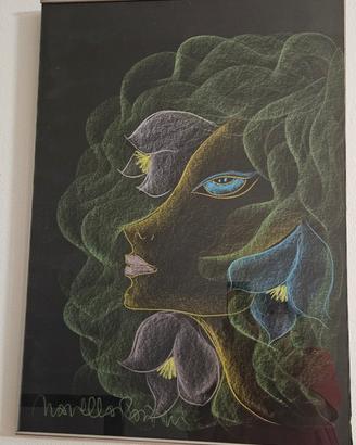 Originale quadro a gessetto Novella Parigini 