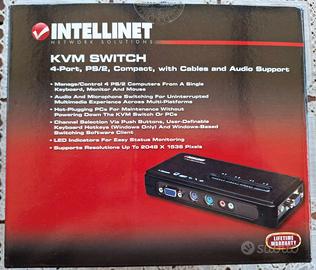 INTELLINET KVM SWITCH 4 Porte PS/2