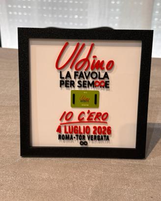 Tor Vergata racchiusa in un quadro in stampa 3d...