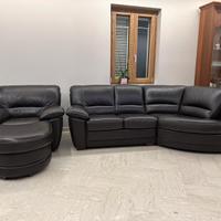 Divano in vera pelle 