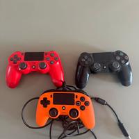 Lotto 3 Joystick (2 Originali + 1 Nacon) per PS4