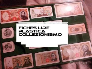 collezione fiches lire plastificate Vintage