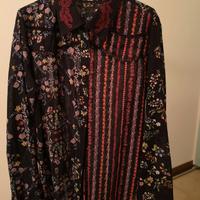 Camicia Desigual nera/fiori