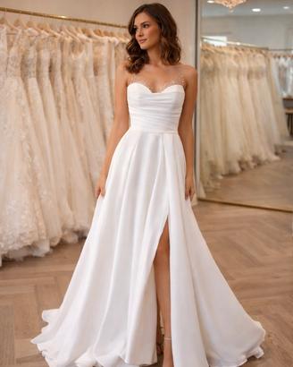 Abito da sposa in Mikado