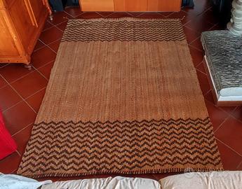 Tappeto beige/marrone in fibra naturale