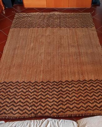 Tappeto beige/marrone in fibra naturale