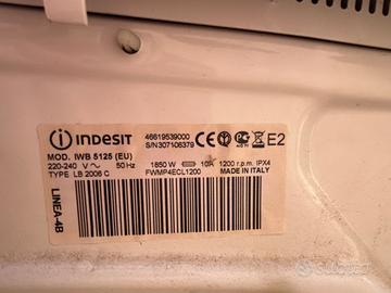 Lavatrice indesit