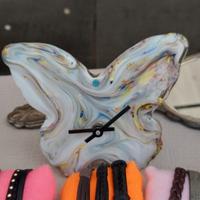 orologio murano a farfalla