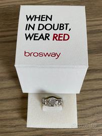 Anelli a fedina con cristalli trasparenti Brosway