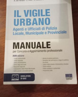 Manuale + quiz concorsi vigile urbano.