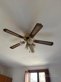 Lampadario da soffitto con ventilatore