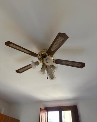 Lampadario da soffitto con ventilatore