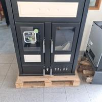 TERMOSTUFA A LEGNA/PELLET KLOVER BI FIRE-MID