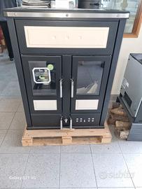 TERMOSTUFA A LEGNA/PELLET KLOVER BI FIRE-MID