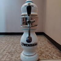 Spillatore vintage in ceramica Löwenbräu