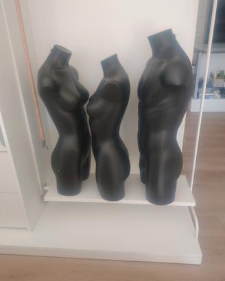 3 busti manichini