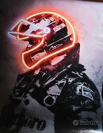 M. Schumacher tela Canvas 40x30 cm. F1 Legends #1