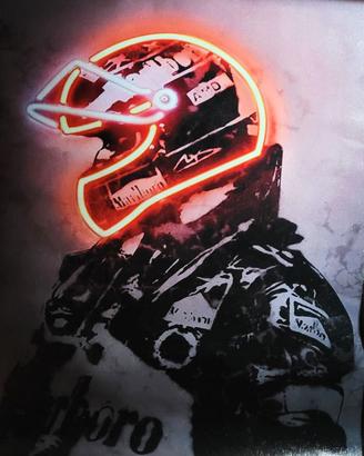 M. Schumacher tela Canvas 40x30 cm. F1 Legends #1