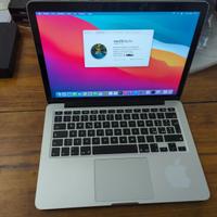 macbook pro 13 i5 8gb 128ssd perfetto