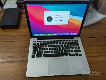 macbook pro 13 i5 8gb 128ssd perfetto