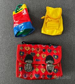 Set gadget zaino sacca cartella giornale Cioè 80