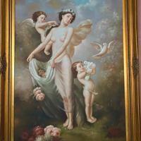 Grade quadro con Venere e Putti.
