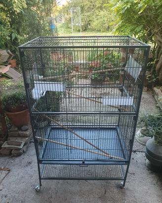 Gabbia voliera in metallo