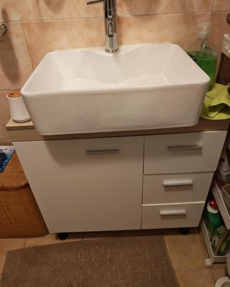 mobiletto bagno con lavandino 