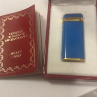 Accendino cartier smaltato e placcato d’oro