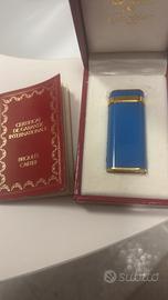 Accendino cartier smaltato e placcato d’oro