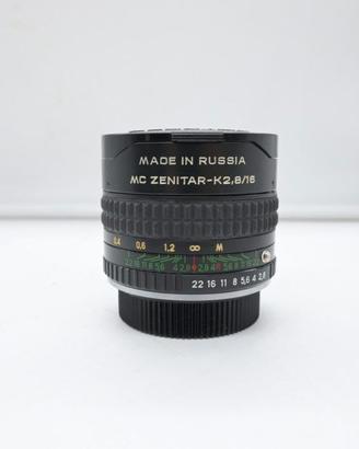 MC Zenitar K 2.8/16 X Pentax K
