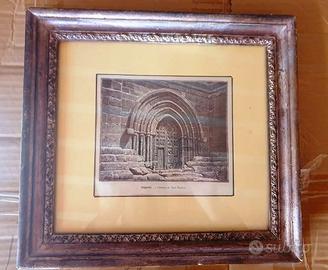 Litografia antica  Chiesa San Nicola di Agrigento