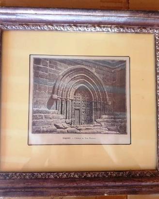 Litografia antica  Chiesa San Nicola di Agrigento