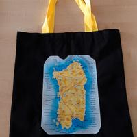 Borsa Nera Tela Stampa Sardegna Spiagge souvenir
