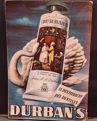 Stampa Pubblicita' dentifricio Durban's del 1953