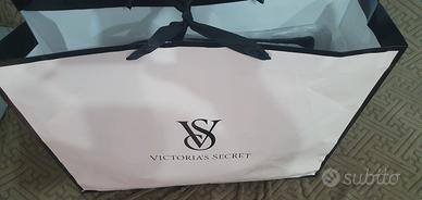 borsa Victoria's Secret nera in pelle