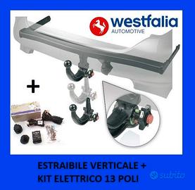 GANCIO TRAINO ESTRAIBILE VERTICALE WESTFALIA + cen