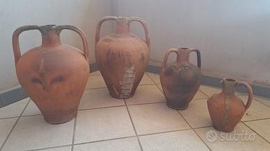4 Anfore Terra Cotta,  Tradizione Sardegna.